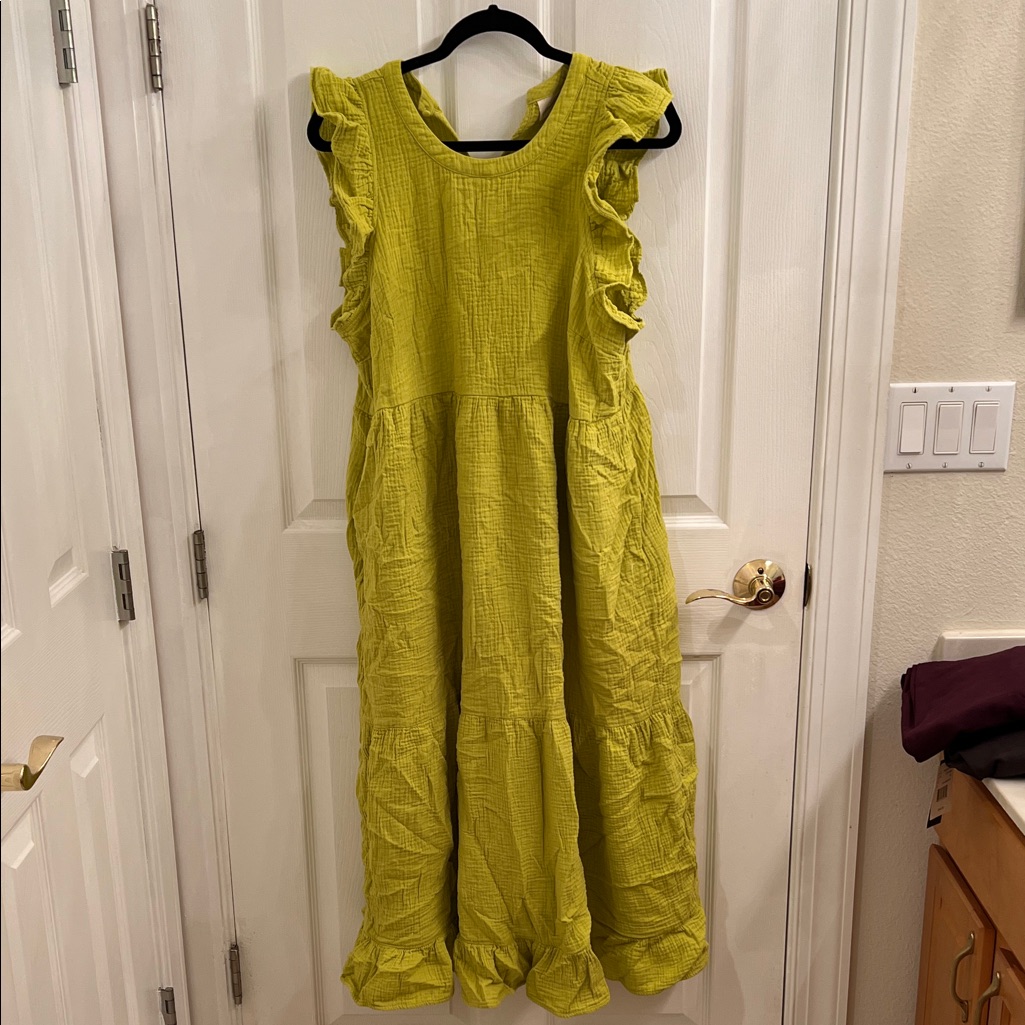 Universal Thread Vibrant Green Kids Dress